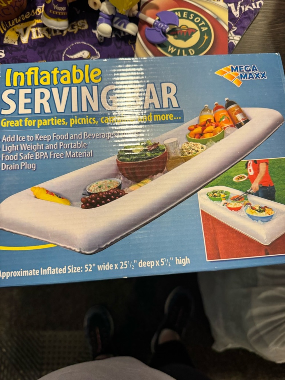Mega Maxx Inflatable Serving Bar - White